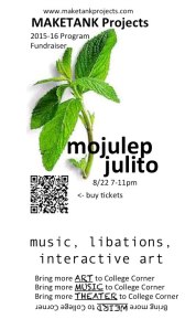 Mojulep Julito - You are invited. Saturday August 22, 2015. 7-11 PM